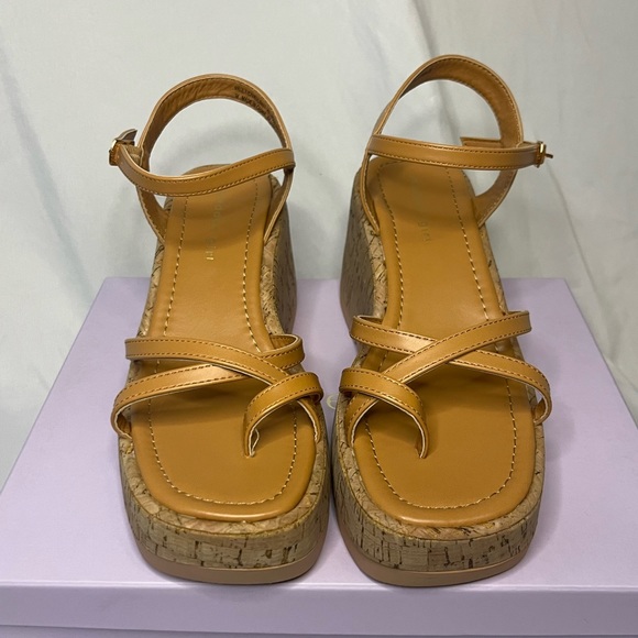 Madden Girl Tan Wedge Sandals - Picture 4 of 6